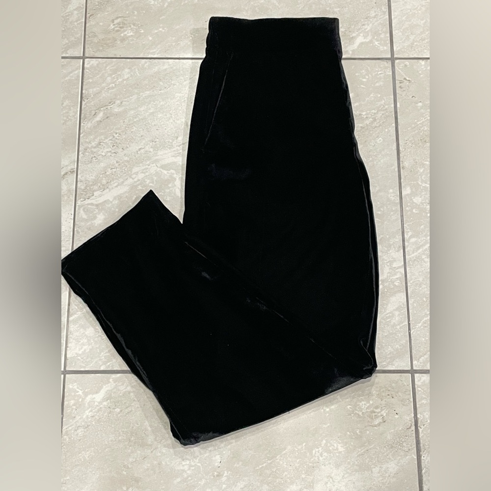 J.Crew black velvet pants